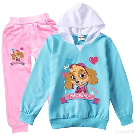 PAW PATROL Børnetøj Tegnefilm Piger Tøjsæt Forår Efterår Tøj Dragtoverdele og bukser Babypige Efterårstøj style 6 140
