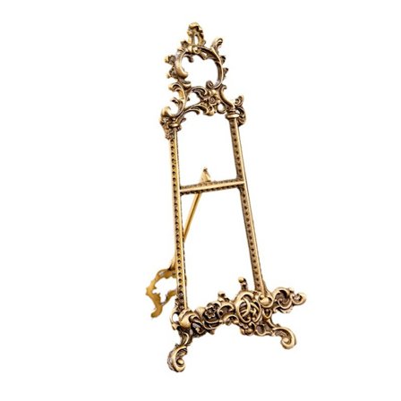 Collections Mässing Staffli för Art Deco, Målningar, Bilder, Dekorativa Tallrikar, Bröllopsskyltar, Menyhållare, Heminredning 12 TUM