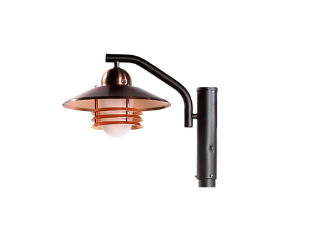 Westal Tellus I Stolpearmatur kobber, 300 x 300 x 400 mm, E27, Belysning
