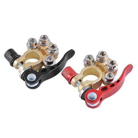 1 Par Batteriklemmer Kraftig Hurtigkobling Slitesterk Batterikontakt For Skip