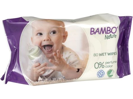 BAMBO Våtservett Nature oparfymerad 80/fp - Lyreco - Städ och hygien - Tvål och hygien - Våtservetter