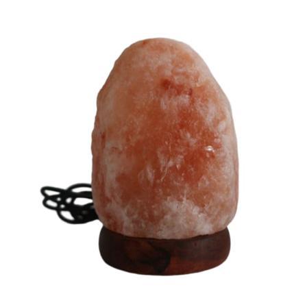 Usb Bord Nattljus Dekoration Trä Bas Salt Lampa Matsal