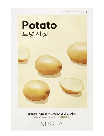 Missha Missha Airy Fit Sheet Mask (Potato) - Nude - 19 g