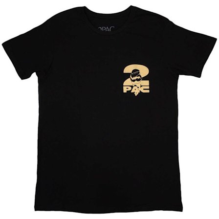 Tupac Shakur Unisex Vuxen Platinum Baktryck T-shirt M Svart