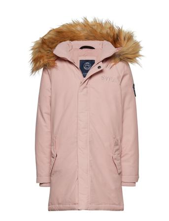 Miss Lee Jr Jacket Parka Takki Vaaleanpunainen Svea