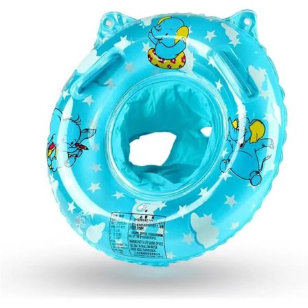 Baby Svømmering, Baby Svømme Flytering Basseng, Badekar Leker Bassengtilbehør for Barn Småbarn, Oppblåsbar Svømmering med Flytesete.