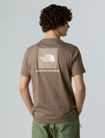 The North Face M Ss Box Nse Tee - Brown - M