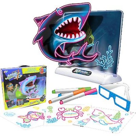 Lysende Tegneplade, magisk tegneplade med lys til børn