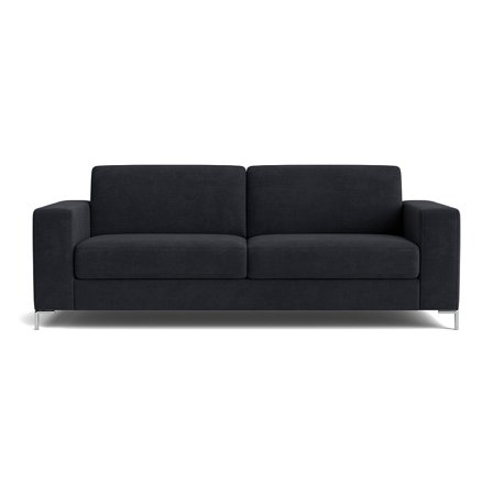 Pesaro 3 personers sofa - Wind Antracit - Komfortabel 3-personers sofa med koldskum, nozag fjedre - 222x92x84cm - Perfekt til afslapning