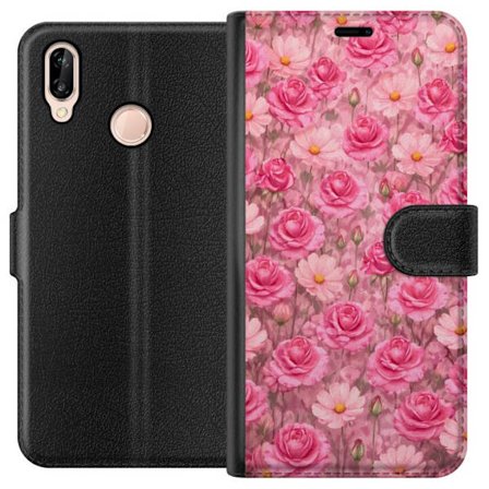 Yhteensopiva Lompakkokotelo Huawei P20 lite Petal Reverie Blush Rose
