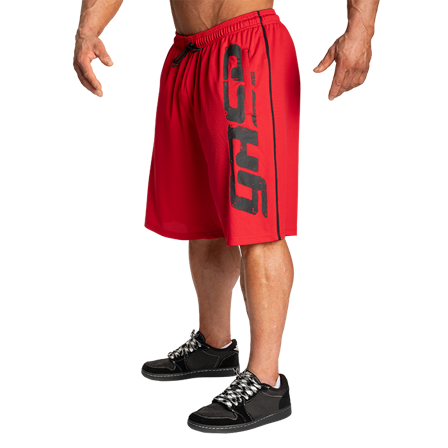 Træningsshorts GASP Pro Mesh Shorts, Chili Red - Bodyman.dk