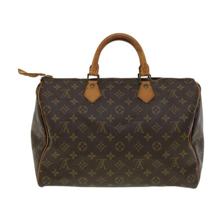 Louis Vuitton Vintage, Pre-owned Speedy 35 Monogram Handbag Bruin, Dames, Maat:ONE Size