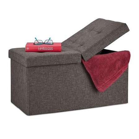 Opbevaringsbænk med hængslet låg