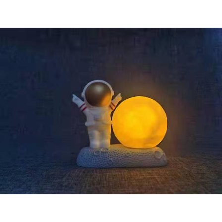 Astronaut Nattlys Månelampe Dekorasjon Figur
