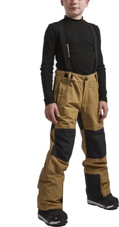 ColourWear Youth Cube Bib Pant Children ski trousers Beige 140