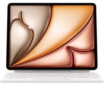 Apple Magic Keyboard for iPad Air 13-inch (M3) - Swedish - White - Magic Keyboard till iPad Air 13 tum (M3)