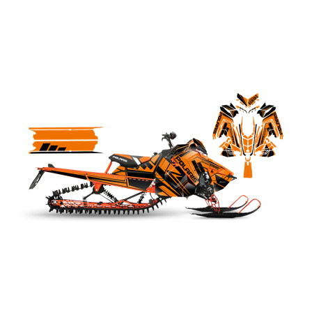 Tarrasarja SweTown Neo Race Oranssi - Polaris Axys 800 Switchback XCR 2018-2020