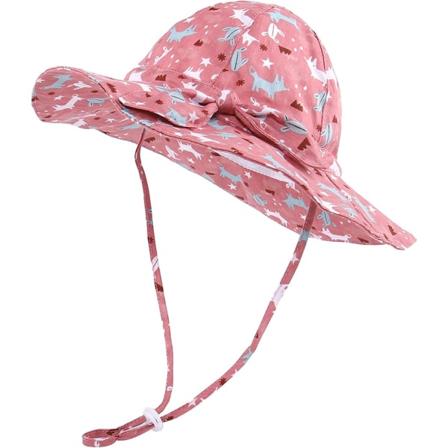 Søte tegneserie/blomstersolhatter for babyjenter/gutter justerbar bred brem solbeskyttelseshatt lett lue