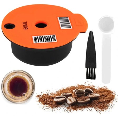 Tvätta och återfyllbar kaffekapsel för Bosch Tassimo i rostfritt stål