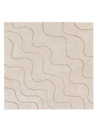 Groot Whisper Vloerkleed - Beige 240X240 In Rustieke Stijl