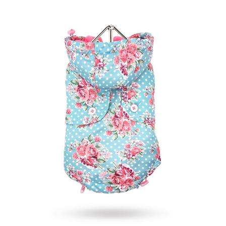 Urban Pup - Vintage Rose Quilted Floral Hundjacka - Varma hundjackor & täcken från Doggie.se