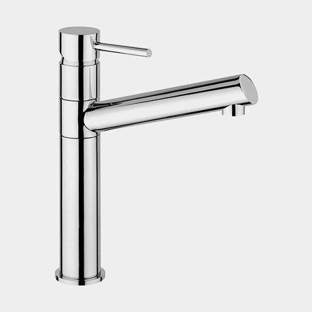 Single-lever mixer boat Quaranta High, with swivel spout, 1/2" G (BSP), chrome-plated brass