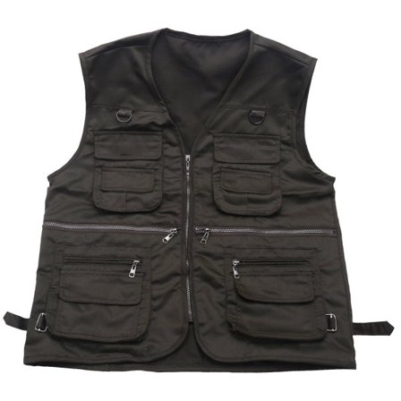 Miesten kalastusliivi vetoketjulla Miehet Metsästys Matkailu Ulkoilu Urheilu - Vihreä , Xxl zdq