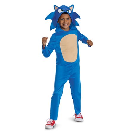 Sonic Utklädning Jumpsuit M 7-8 år
