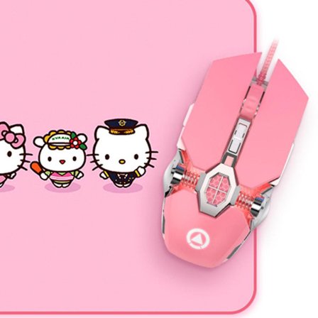 Elegant Gamingmus Silent LED Ergonomisk