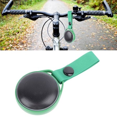 Bluetooth-høyttaler Grønn Bærbar Rund Stropp Høyttaler Liten Bærbar Trådløs Mini Høyttaler