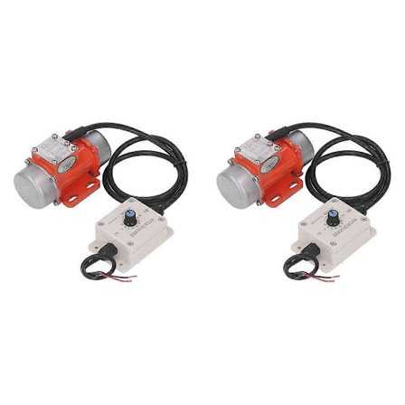 2X 30W Beton Vibrator, 4000RPM Elektrisk Vibrationsmotor med Hastighedsregulator & Justerbar Excit