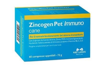 Zincogen Pet Immuno Mangime Cani - 60 Compresse Integratore