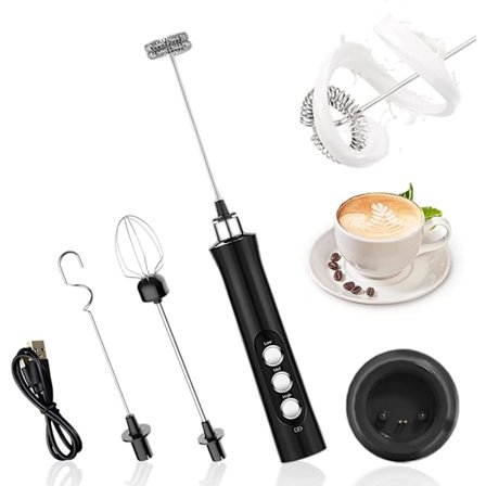 Sähköinen maidonvaahdotin, USB-ladattava maidonvaahdotin ja Min,ZQKLA