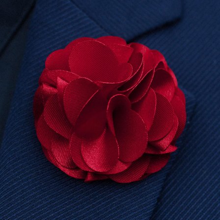 Flor de Lapela Cereja Luxuriante para homens - Flores de lapela