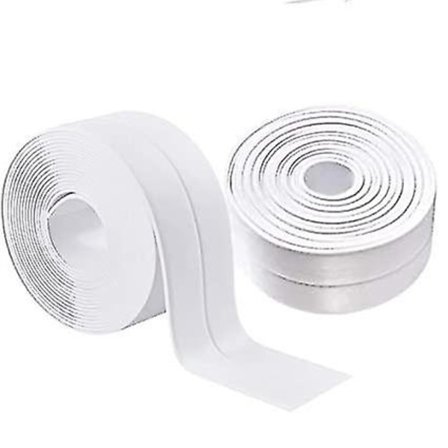 2 Pakninger Silikonbånd Badekar PE Tætningstape Vandtæt