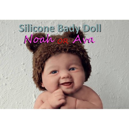 7" Noah Micro Preemie silikone babydukke - naturtro mini genfødt dukke til børn, anti-stress legetøj