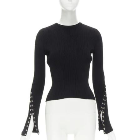 Alexander McQueen Pre-owned Pre-owned Fabric tops , Zwart , Dames , Maat: S