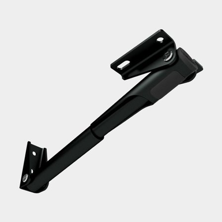 Folding table bracket Roca Rakego, black anodized aluminium, 544 mm, 60 kg