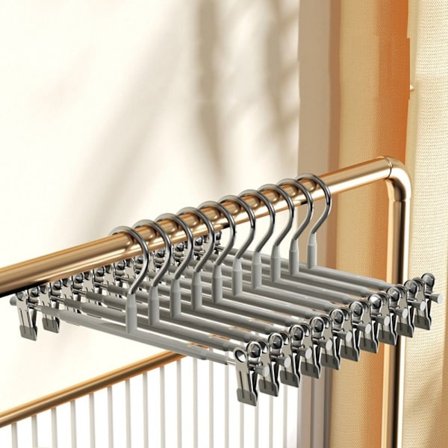 Multi Hængende Opbevaring Bøjle Garderobe Opbevaring Organizer GRÅ