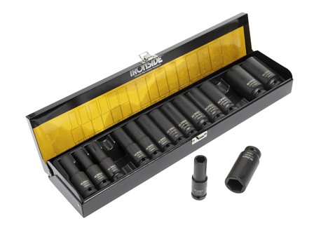 Ironside 116048 Krafthylssats 18 delar, 1/2", Handverktyg