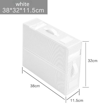 Lakan Set Förvaringslåda Synligt fönster Dragkedja Vikbar filt Organizer Bag