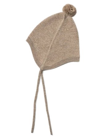 Knit Bonnet Liro Beige Wheat