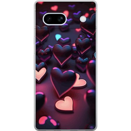 Yhteensopiva Puhelinkuori Google Google Pixel 7a KeskiyönSydämet
