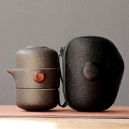 Japansk stil Keramisk Tekanna Lockål Tekopp Reseset