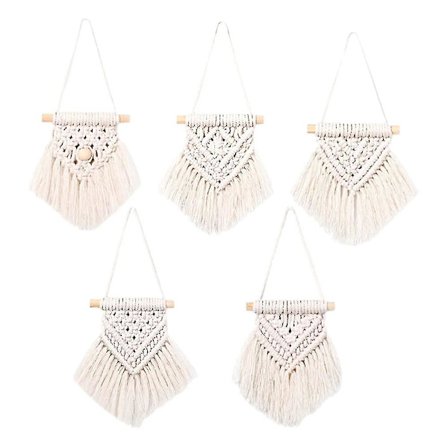 5 kpl Seinälle Ripustettava Mini Makrame Seinäkoriste Makrame Peitto