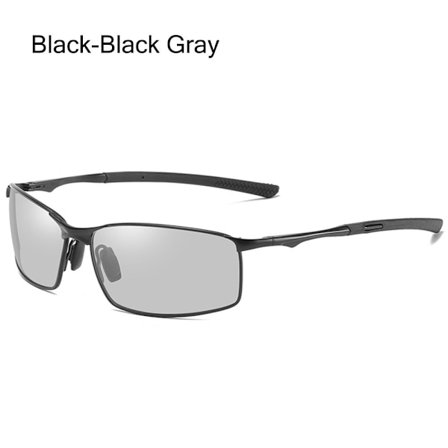 Män polariserade solglasögon rektangulära fotokromatiska solglasögon körglasögon