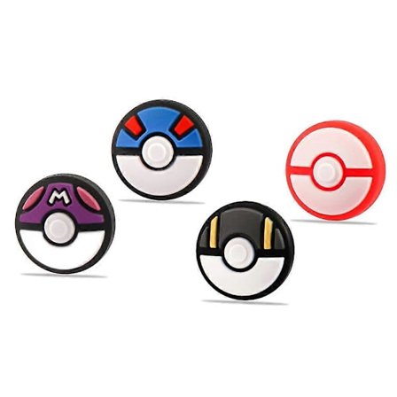 4 stk. silikone analoge tommelfingergreb, der er kompatible med Nintendo Switch OLED/Switch Lite/Switch joystick beskyttelsescover