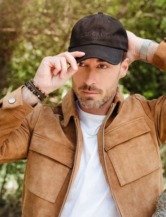 edd. Leather Bracelet Singel - Khaki green - M 20 cm