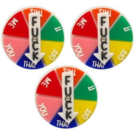 Roliga kylskåpsmagneter med svordomar, humöruttryck, interaktiva snurrande prismagneter för kylskåp, whiteboard, kontor, Lo