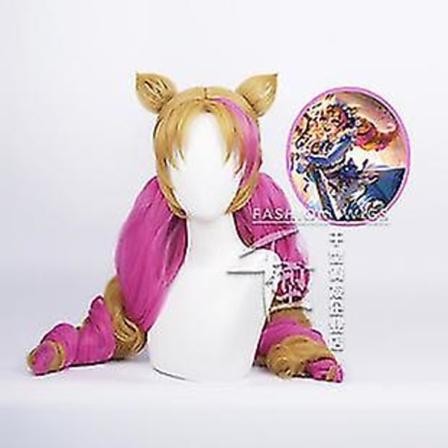 Nopea toimitus League Of Legends Lol Coffee Sweetheart Gwen Cos Peruukki Tiger korvilla Halloween Stage -asu Cosplay Anime -asujen rekvisiitta